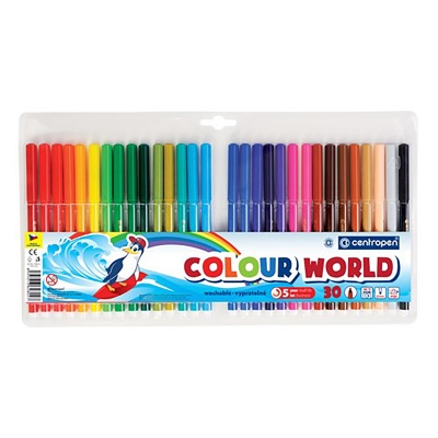 Fixky pre deti CENTROPEN, Colour World sada 30 ks