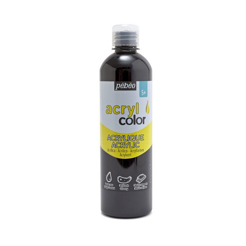 Acrylcolor 500 ml, 111 Black