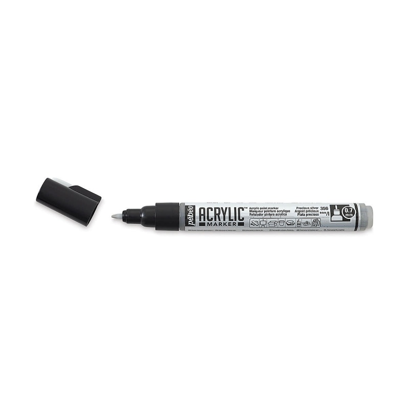 ACRYLIC MARKER 0,7 mm, 56 Precious silver