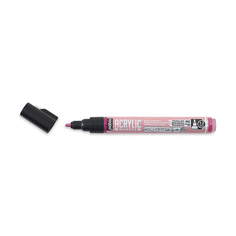 ACRYLIC MARKER 1,2 mm, 52 Glitter pink