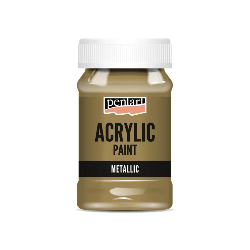 Akrylová farba 100 ml, metalická antická medená