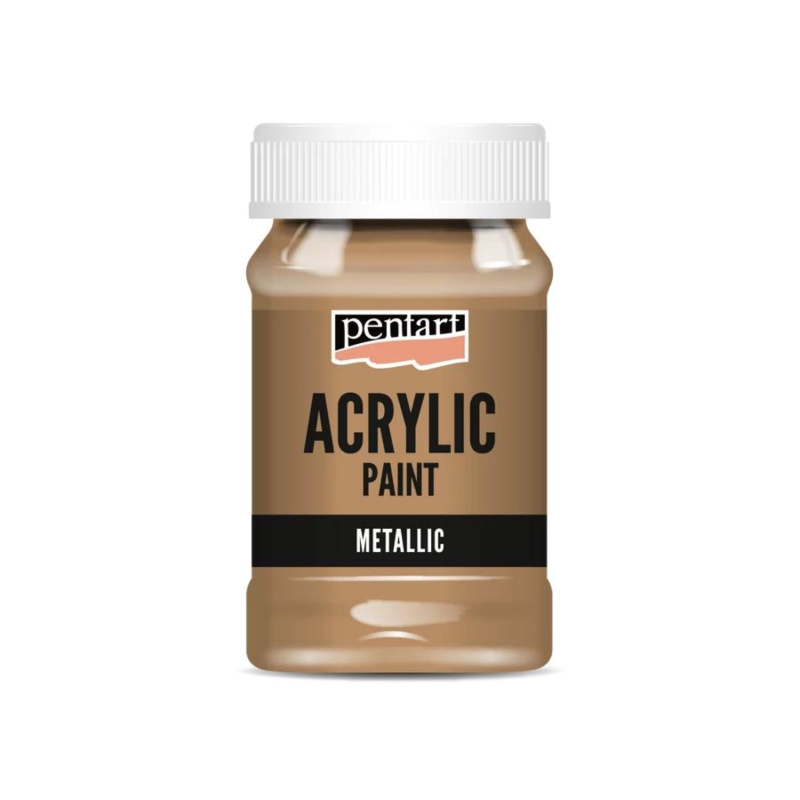 Akrylová farba 100 ml, metalická bronzová