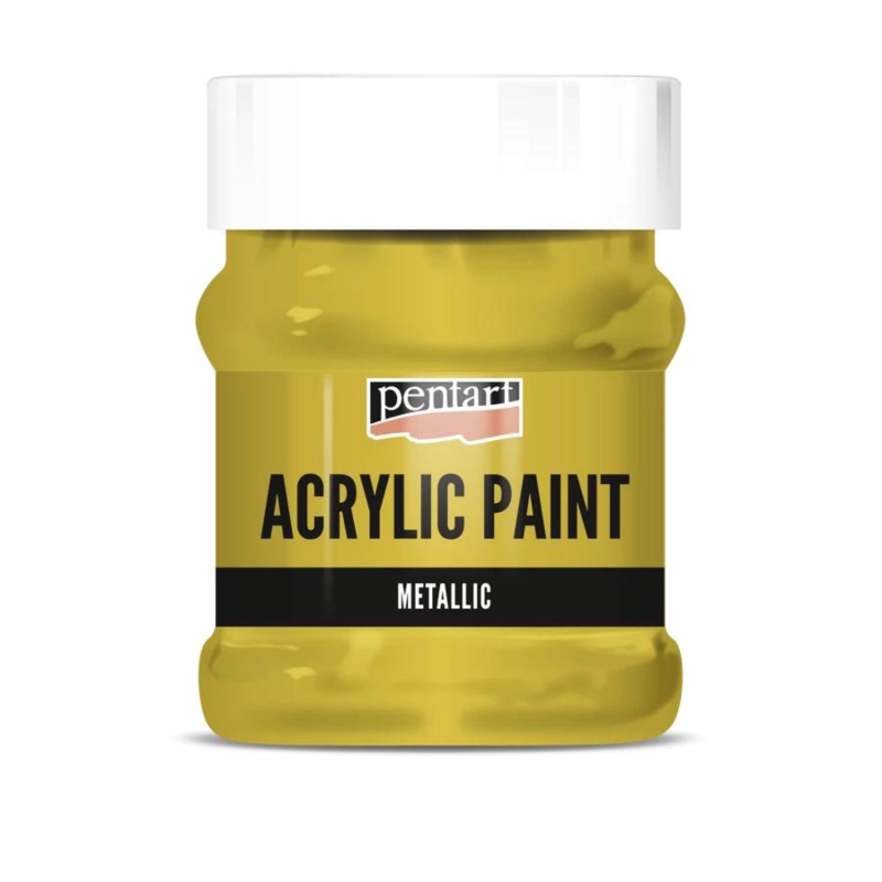 Akrylová farba 230 ml, metalická antická zlatá