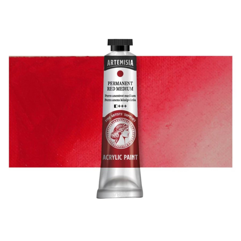 Akrylová farba Artemisia permanent red medium, 40 ml