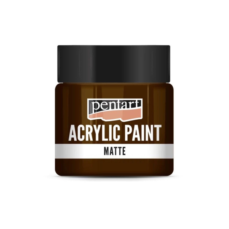 Akrylová farba matná 50 ml, červenohnedá