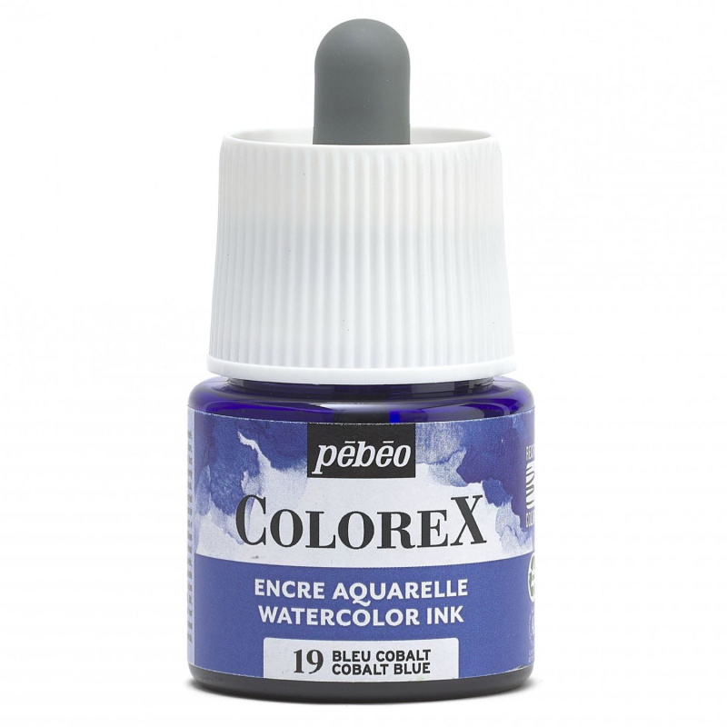 Akvarelový atrament COLOREX, cobalt blue 45 ml