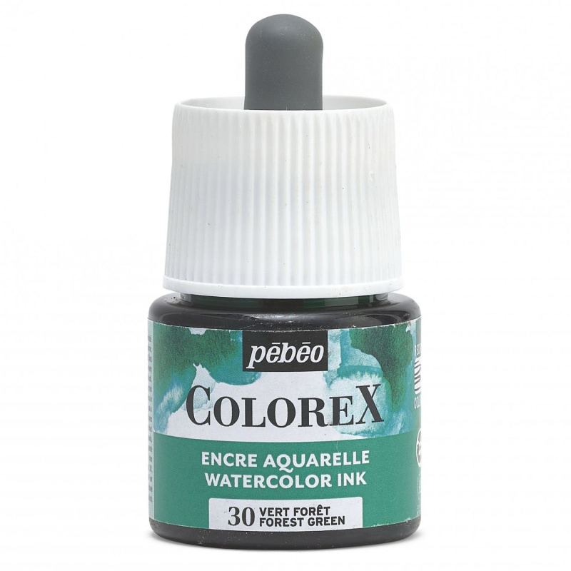 Akvarelový atrament COLOREX, forest green 45 ml