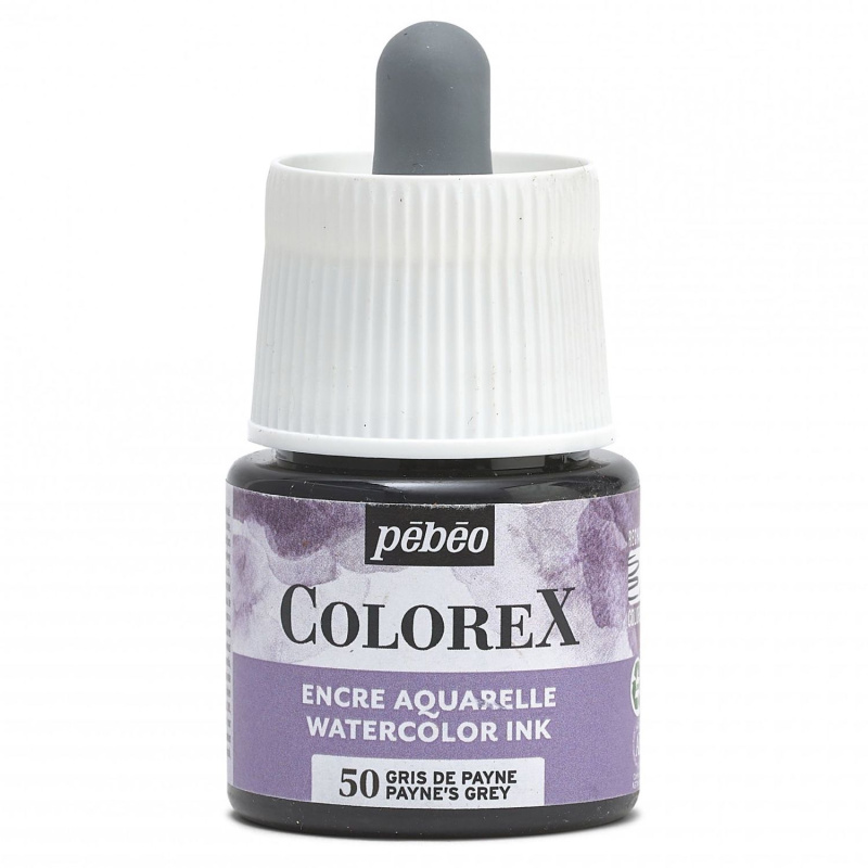 Akvarelový atrament COLOREX, paynes grey 45 ml
