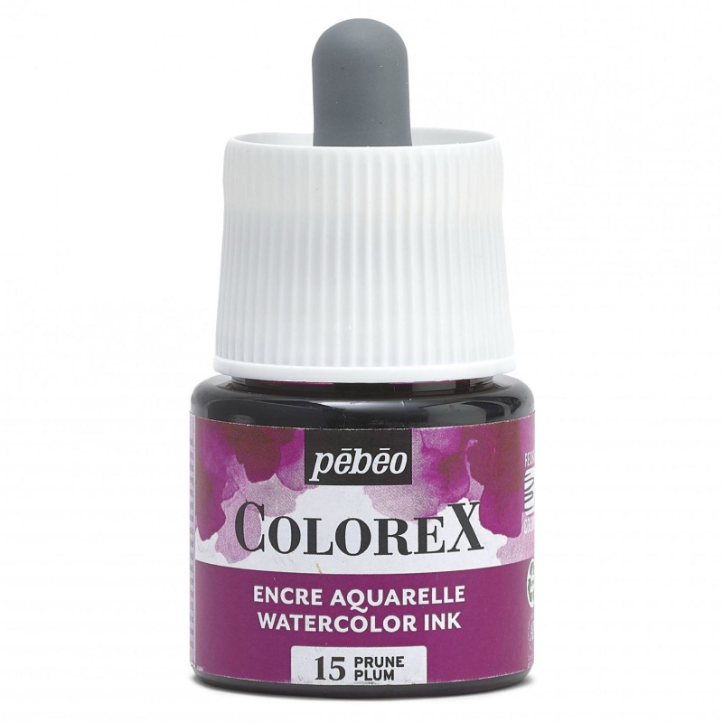Akvarelový atrament COLOREX, plum 45 ml