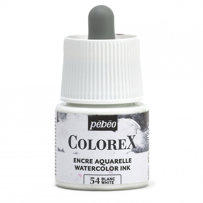 Akvarelový atrament COLOREX, white 45 ml