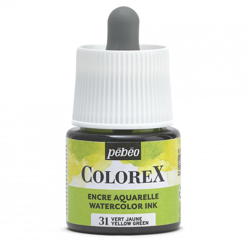 Akvarelový atrament COLOREX, yellow green 45 ml
