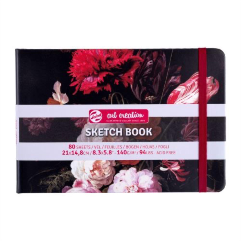 Art Book, Art Creation, blok na skicovanie 21 x 15 cm, Flowers