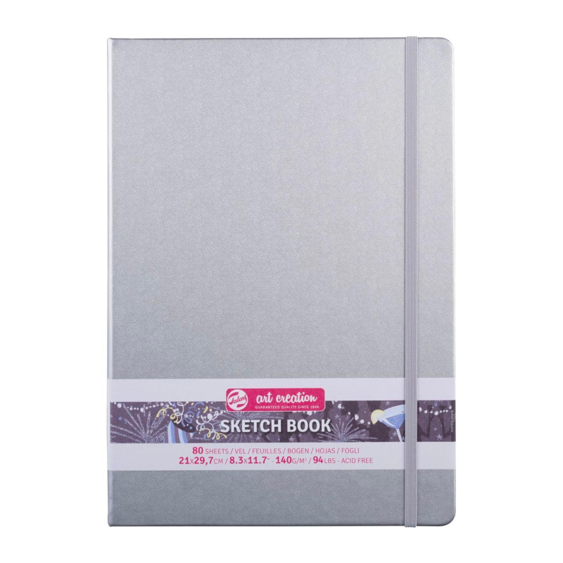 Art book, Art Creation, blok na skicovanie, 21 x 30 cm, shiny silver