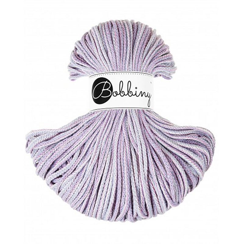 Bobbiny, Macramé pletená šnúra, 3 mm, 100 m, Magic Iris