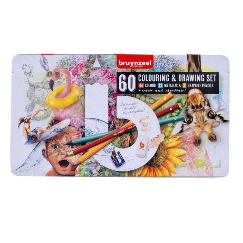 Bruynzeel, Pastelky Creative Artists, sada 60 ks