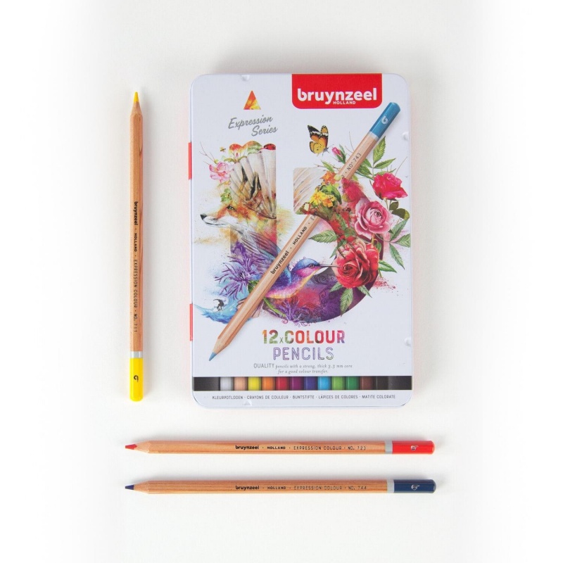 Bruynzeel, Pastelky farebné expression, sada 12 ks