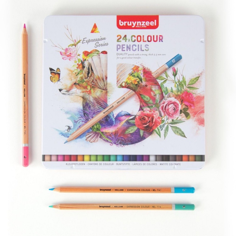 Bruynzeel, Pastelky farebné expression, sada 24 ks