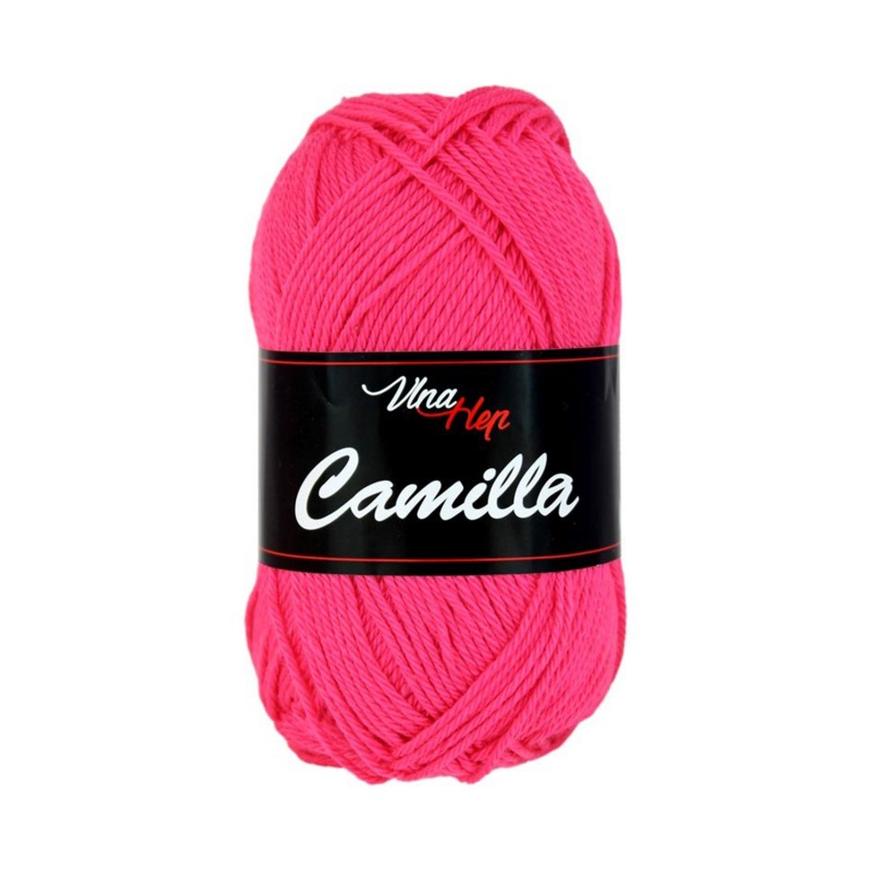 Camilla, 100% bavlnená priadza, 50 g, cca 125 m, 8036 výrazná ružová