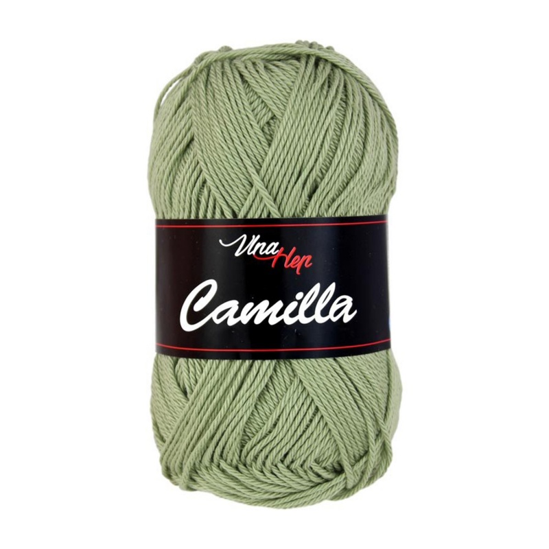 Camilla, 100% bavlnená priadza, 50 g, cca 125 m, 8166 svetlá khaki