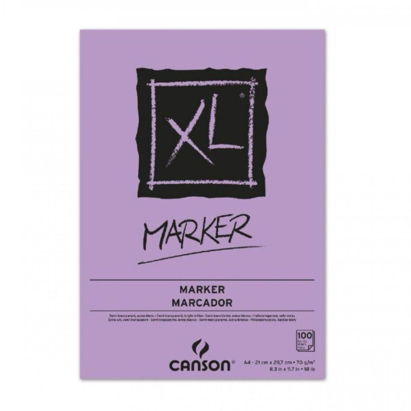 CANSON XL Marker blok, A4 70g/m2, 100 listov