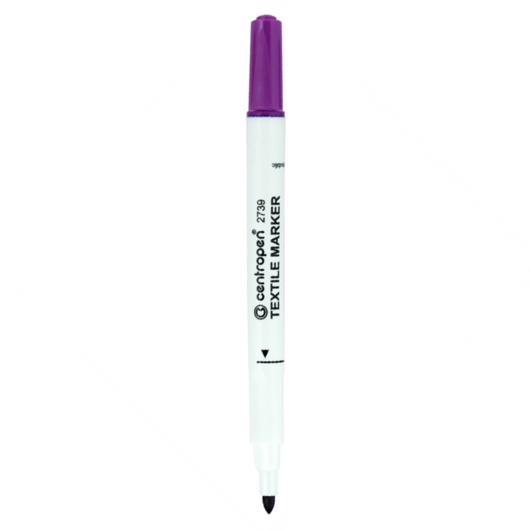 Centropen fixka na textil 2739, 1,8 mm fialová