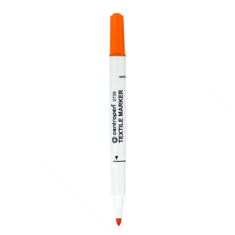 Centropen fixka na textil 2739, 1,8 mm oranžová