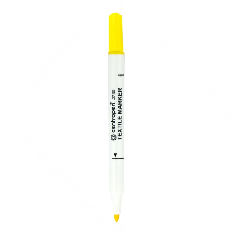 Centropen fixka na textil 2739, 1,8 mm žltá