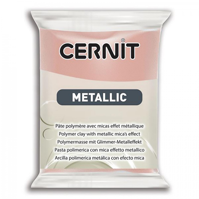 CERNIT Metallic 56g, 052 zlatá ružová