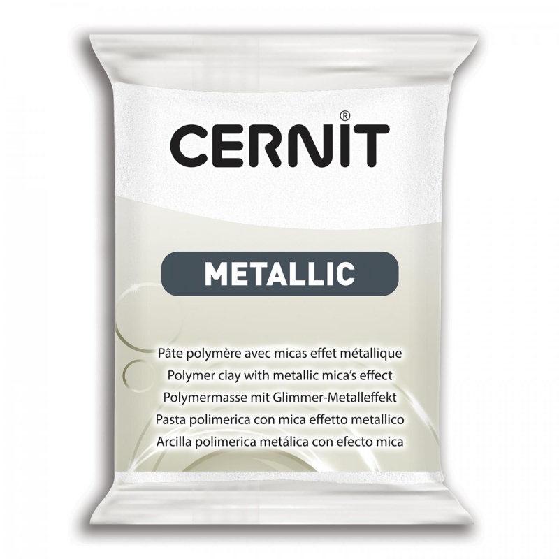 CERNIT Metallic 56g, 085 perleťová biela