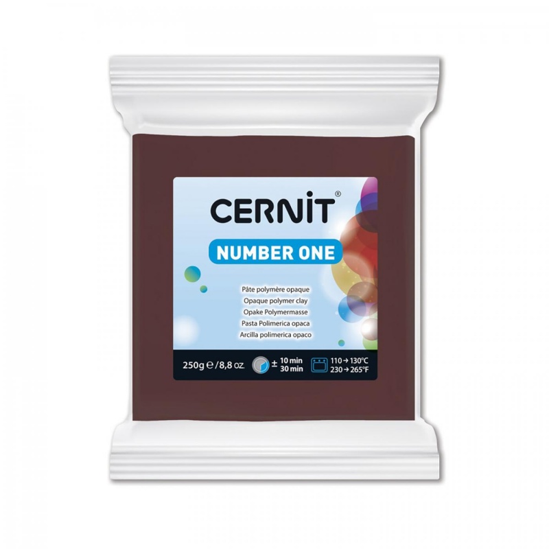 CERNIT Number One 250 g, 800 hnedá