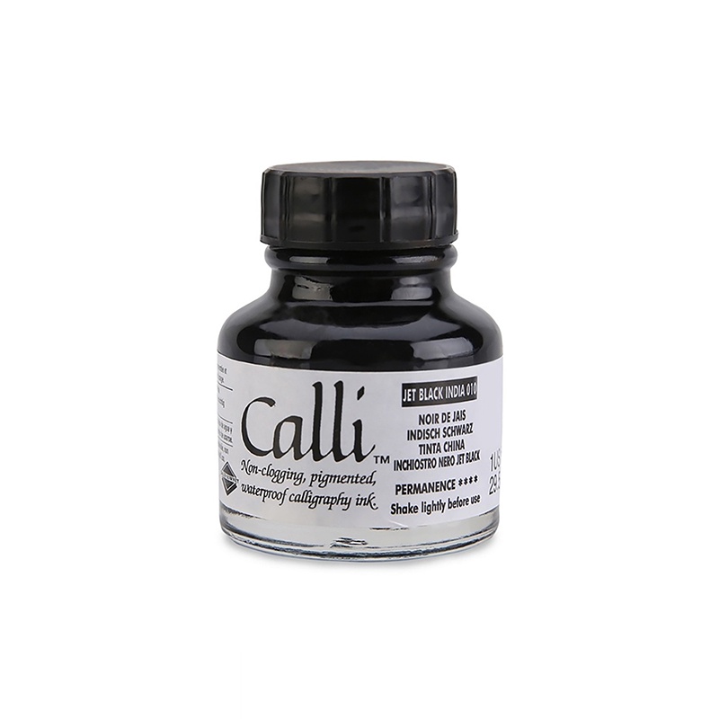 D&R Kaligrafický tuš 29,5 ml, Jet Black India