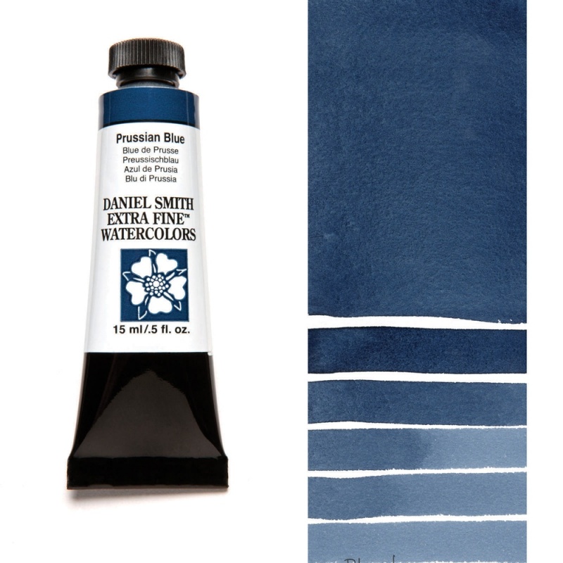 Daniel Smith, akvarelová farba, 5 ml, 82 Prussian Blue