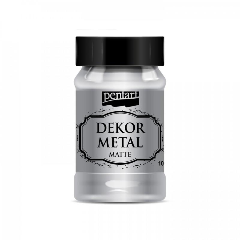 Dekor Metal matná 100 ml, strieborná
