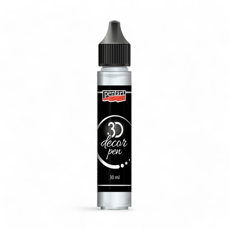 Dekoračné 3D pero, 30 ml, krištáľová