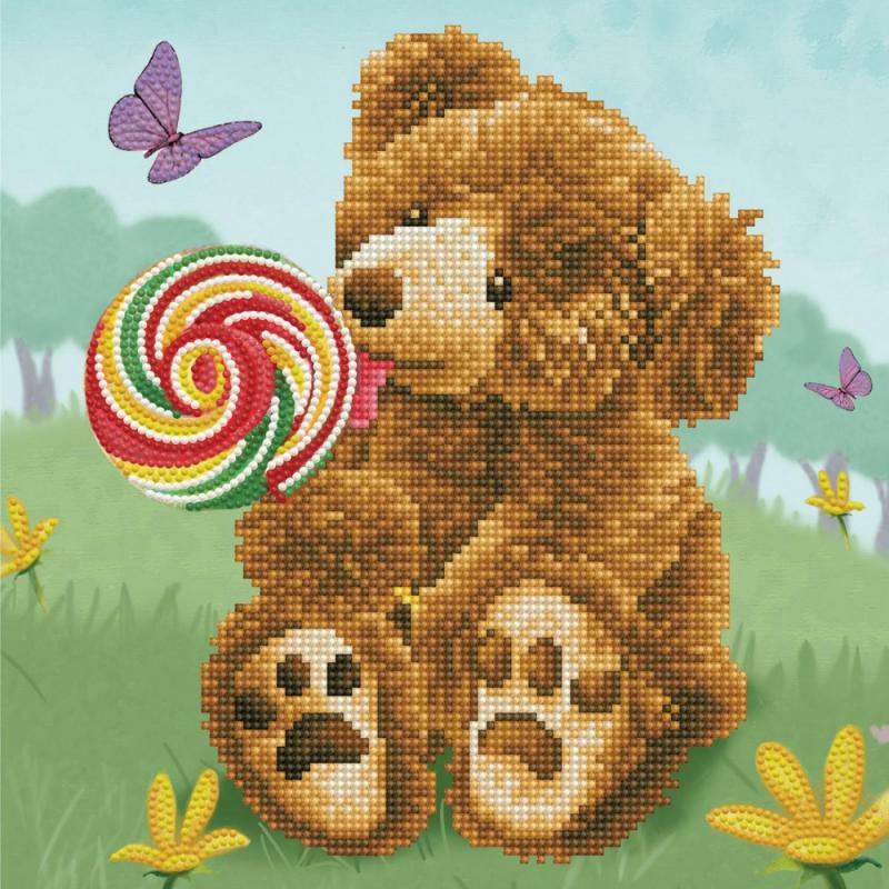 Diamond dotz, Honey pot bear lolly, 30,5 x 30,5 cm