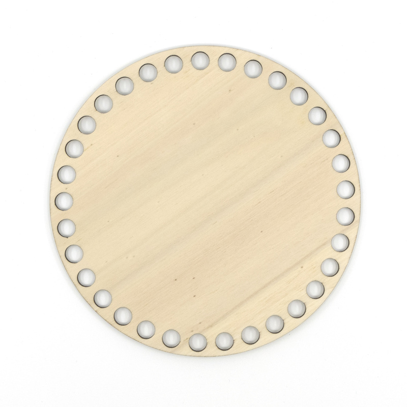 Drevené dno na košík, kruh, 17 cm