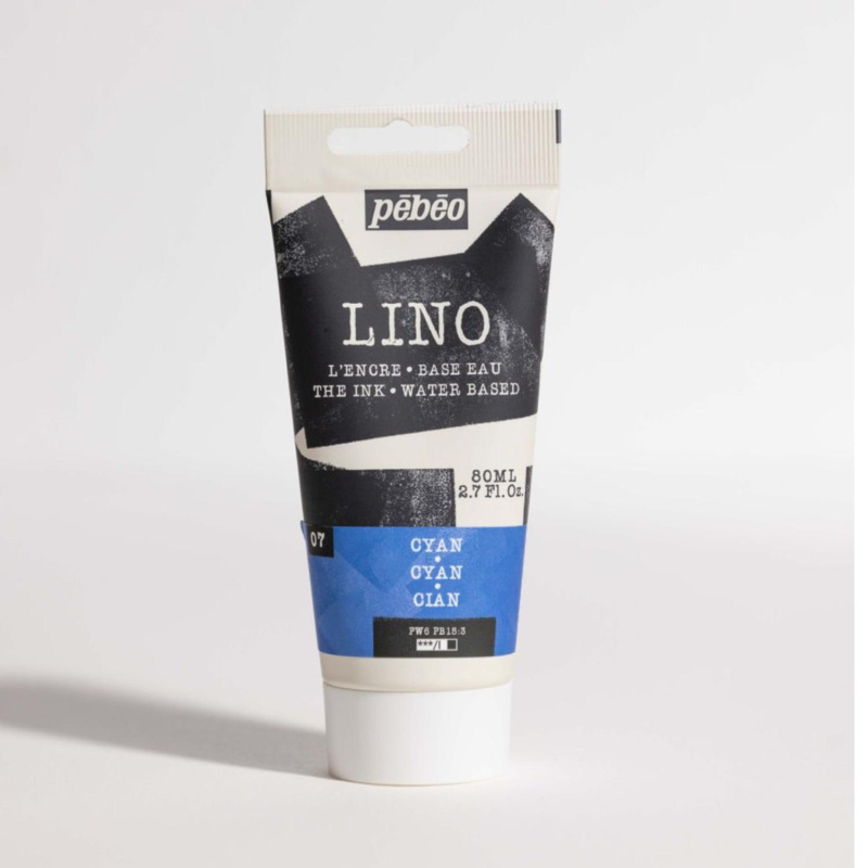 Farba na linoryt PEBEO LINOCUT - cyan, 80 ml