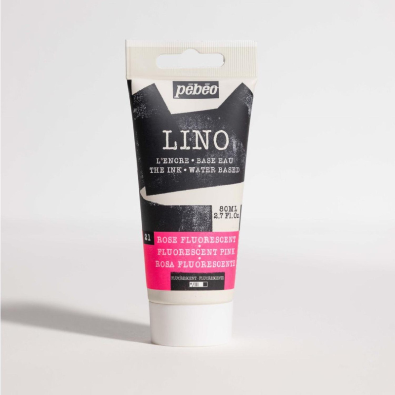 Farba na linoryt PEBEO LINOCUT - fluorescent pink, 80 ml