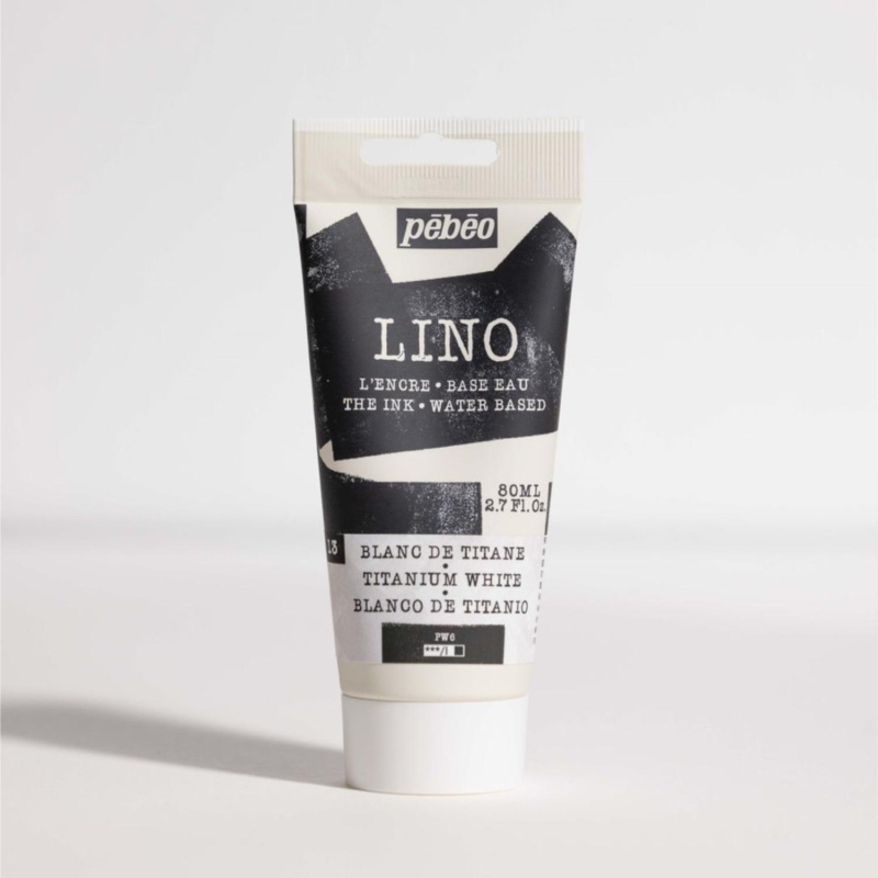 Farba na linoryt PEBEO LINOCUT - titanium white, 80 ml