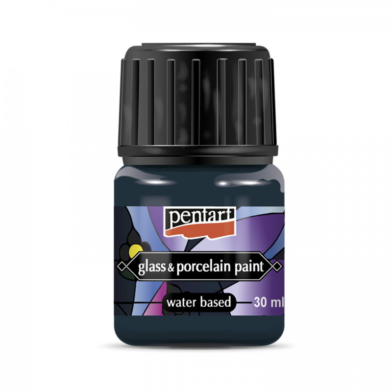 Farba na sklo a porcelán, 30 ml, tyrkysová modrá