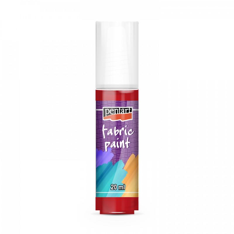 Farba na textil 20 ml, červená