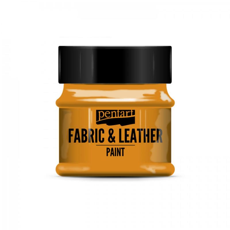 Farba na textil a kožu, 50 ml, oranžová