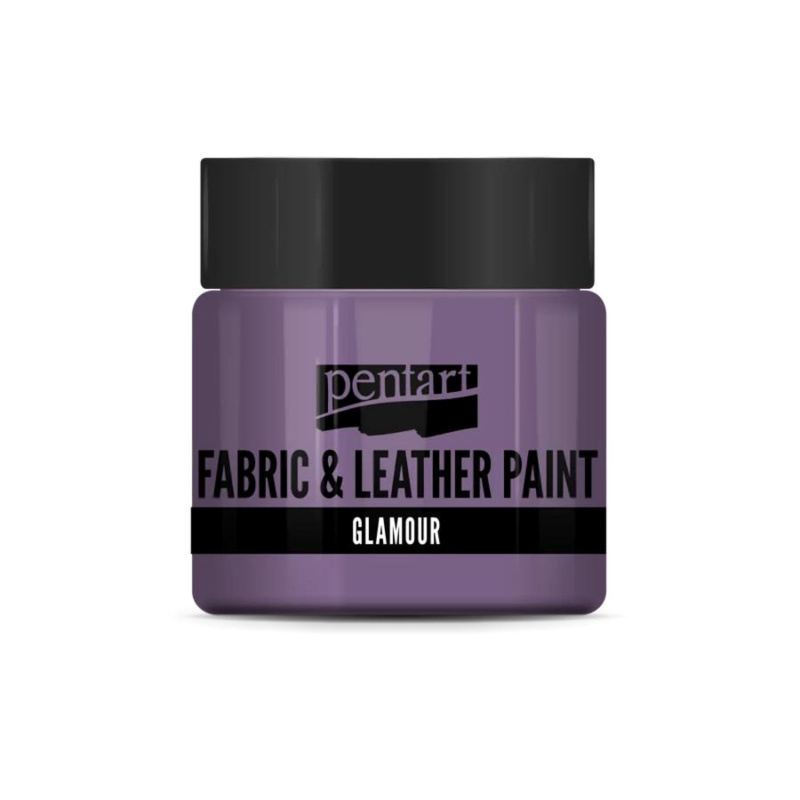 Farba na textil a kožu, glamour, 50 ml, fialovostrieborná