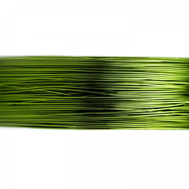 Farebný drôt 0,3 mm, cievka 20 m, zelená