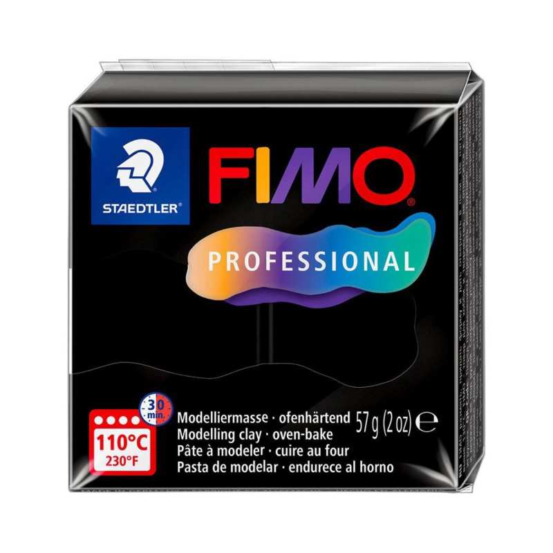 FIMO Professional 57 g, 9 čierna