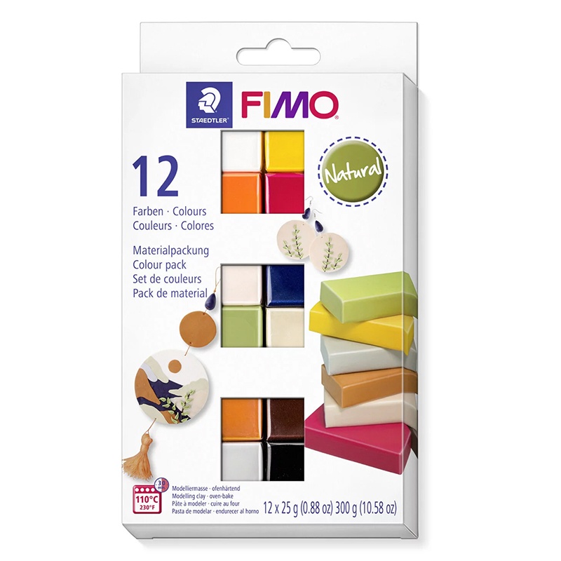 FIMO SOFT Sada NATURAL, 12 x 25 g 