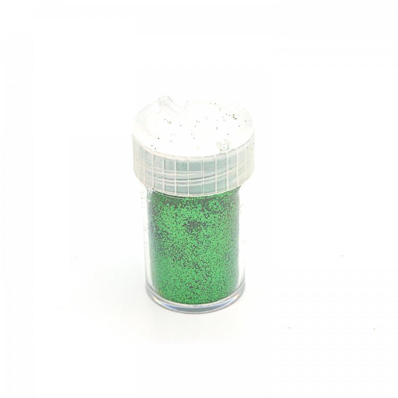Glitrový prášok zelený 15 ml