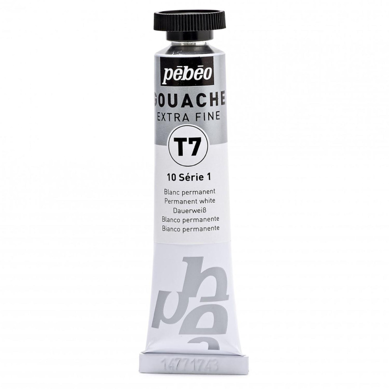 Gvaš T7 extra fine 20 ml,  permanent white