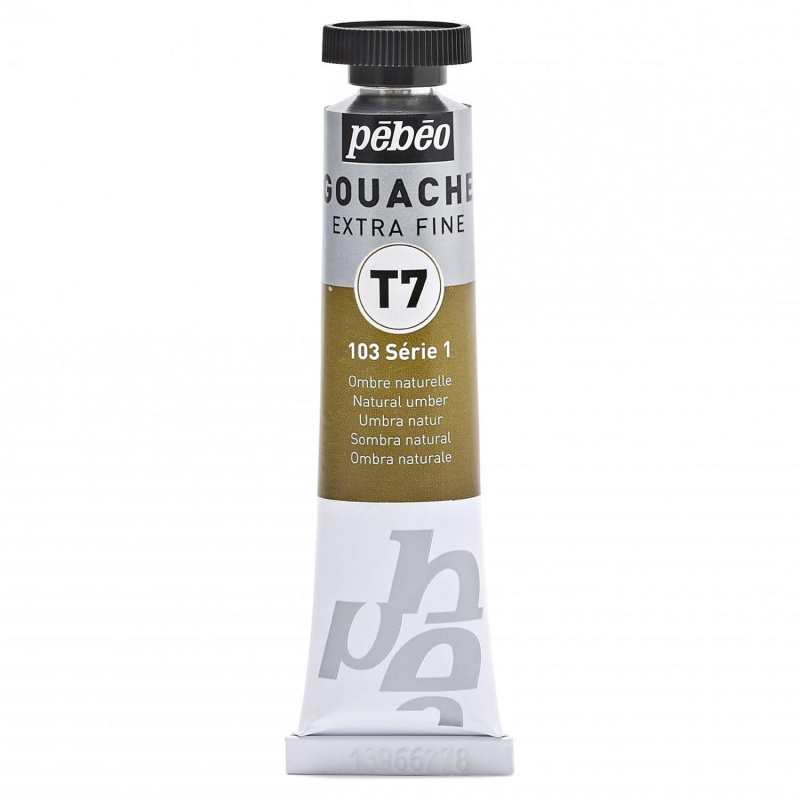 Gvaš T7 extra fine 20 ml, raw umber