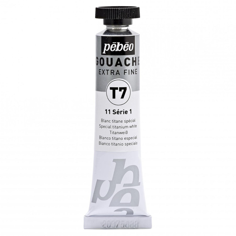 Gvaš T7 extra fine 20 ml, special titanium white